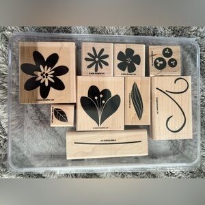 Stampin’ Up! Bodacious Bouquet Floral 2006 Set of 9 Stamps Retired